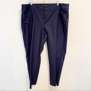 Eloquii Gena Fit Trousers NWT Navy 18